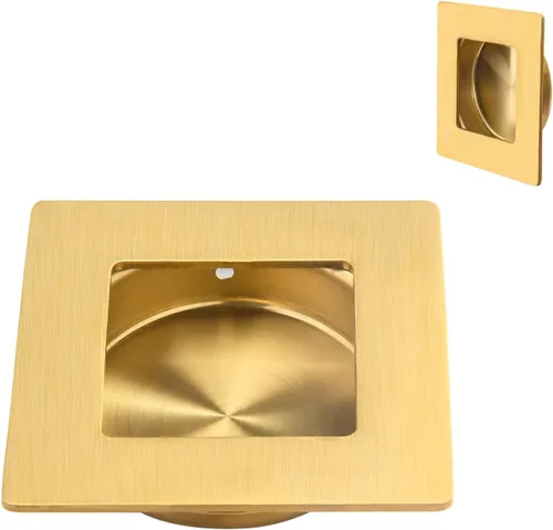 Vista 11 de HOMOTEK Tiradores de puerta de armario cuadrados de 2-3/4 pulgadas empotrados y deslizantes para dedos, diámetro interior de 2-1/8 pulgadas (54mm)