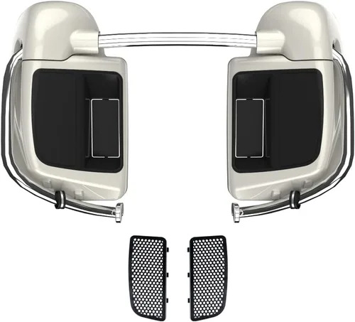 Vista 25 de Kits de calentadores de piernas con ventilación y combinación de color con guantera para Harley Davidson Touring Street Road King Glide FLTR 2014