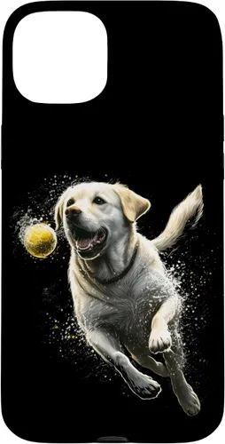 Vista 9 de Yellow Labrador Retriever Chasing a Ball Labrador Retriever Case for iPhone 17