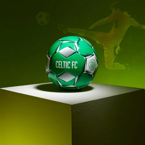 Vista 2 de Celtic F.C. Balón de fútbol para adultos, adolescentes y niños, entrenamiento, talla 3, 4 o 5, mercancía celta (verde, talla 4)
