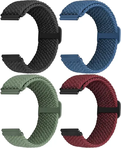 Vista 30 de Correa de reloj trenzada Solo Loop – 0.709 in, 0.787 in, 0.866 in, correa trenzada de liberación rápida, correas de reloj elásticas de nailon
