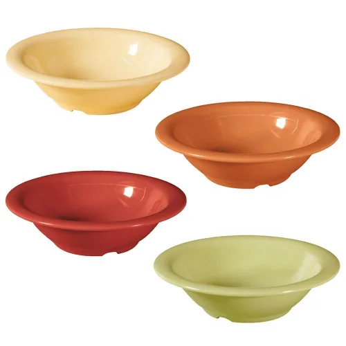 Vista 53 de GET B-86-TY - Tazón de melamina de borde estrecho para frutas/postres, 8 onzas, amarillo tropical (juego de 12)