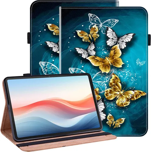 Vista 8 de Funda para Samsung Galaxy Tab S5e 10.5 2019 Modelo SM-T720/T725/T727 Tablet con Soporte para Lápiz, Cubierta de Diseño de Billetera con Soporte