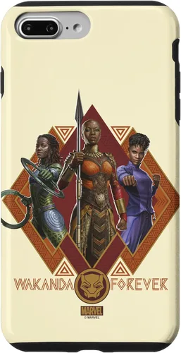 Vista 12 de iPhone 16 Marvel Black Panther: Wakanda Forever Hero Warrior Trio Case