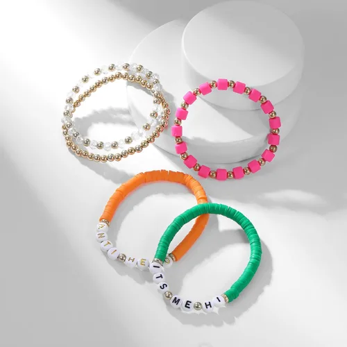 Vista 6 de AIMADE Taylor Album - Pulsera inspirada en el álbum para amantes de la reputación intrépida 1989, juego de pulseras bohemias en capas de amistad