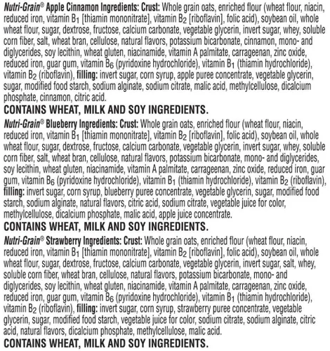 Vista 3 de Kellogg's Nutri-Grain - Barra de desayuno variada, 1.3 onzas, 48 unidades (paquete de 2)