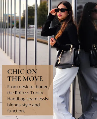 Vista 7 de Bolso bandolera con asa superior para mujer, bolso pequeño de cuero vegano, negro, regalos para mujer, Negro -, Pequeña, Bolso de mano con asa