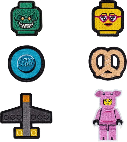 Vista 6 de LEGO Bolsa de accesorios con juego de parches, serie 1, Azul, Bolsa Serie 1