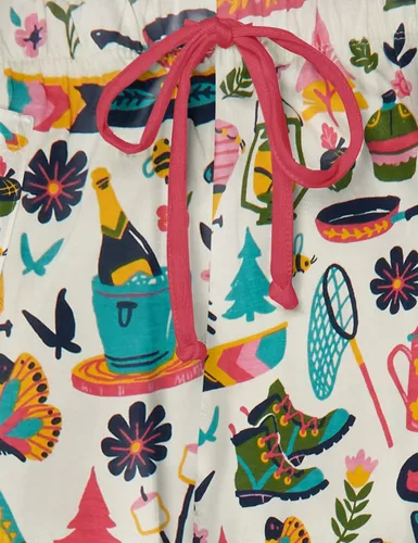 Vista 2 de Little Blue House by Hatley - Pantalones de pijama para mujer, color glamping, talla S, Glamping