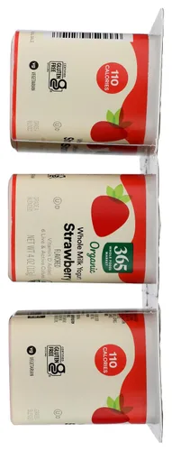 Vista 6 de 365 by Whole Foods Market, Yogurt Strawberry 6Pk Organic, 24 oz