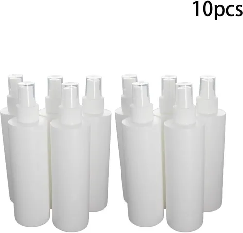 Vista 2 de Othmro Botella de spray de niebla fina, 6.8 fl oz de plástico pulverizador de botellas blancas bomba atomizadora y recargable 10 piezas 10 piezas