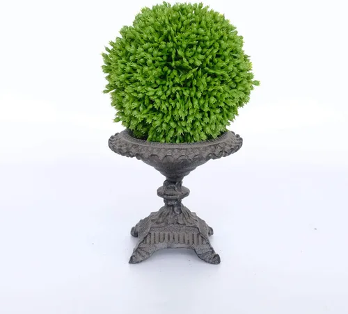 Vista 3 de Bolas de boj de 3.5 pulgadas, bolas de vegetación artificial, decorativas, relleno de cuenco, juego de 3 bolas de musgo decorativas