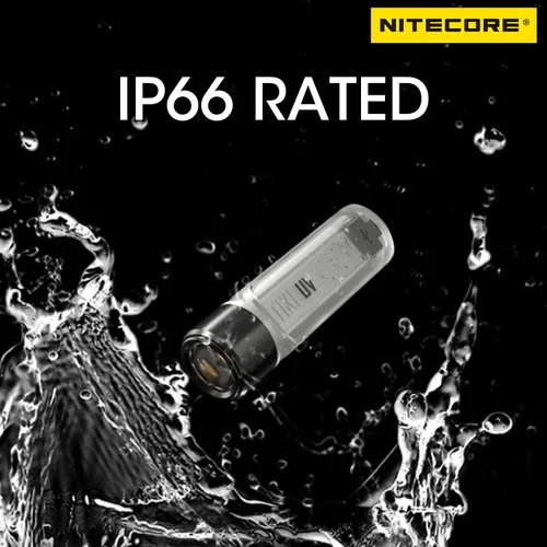 Vista 6 de Nitecore Tiki UV 365nm llavero ultravioleta linterna USB-C recargable EDC luz etiqueta