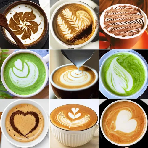 Vista 5 de Jarra de leche espumosa, jarra de leche espumosa de acero inoxidable de 12 onzas / 11.8 fl oz con bolígrafo Latte Art, con medidas internas