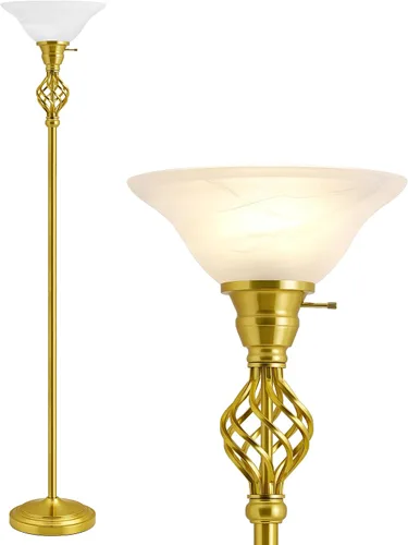 Vista 12 de GyroVu Lámpara de pie Torchiere para sala de estar, luz de lectura LED