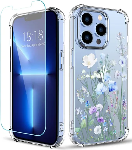 Vista 53 de Funda para iPhone 13 y iPhone 14 (6.1 pulgadas), funda protectora delgada de poliuretano termoplástico suave a prueba de golpes, bonito