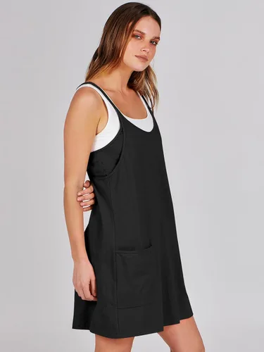 Vista 3 de Caracilia Minivestido de verano para mujer, casual, sin mangas, con tirantes delgados, vestido de verano atlético corto para entrenamiento de tenis