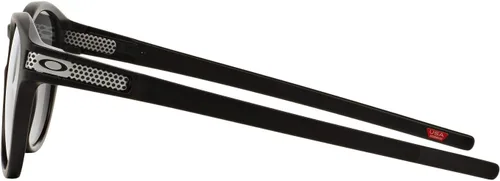 Vista 4 de Oakley Latch lentes de sol redondos, no polarizados, para hombre, negro, 53 mm