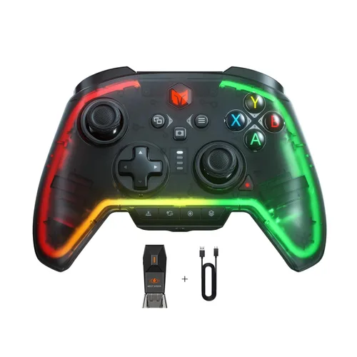 Vista 10 de PC Controller, BIGBIG WON Wireless Controller Motion Control, Hall Trigger, ALPS Joystick, 3.5mm Audio, Gaming Controller for PC