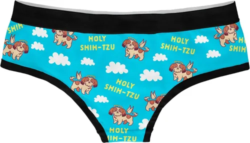Vista 2 de Holy Shih Tzu - Bragas divertidas ofensivas para cachorros, ropa interior para mujer