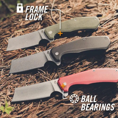 Vista 3 de Gerber Asada EDC - Cuchillo de bolsillo plegable, para caza, clip