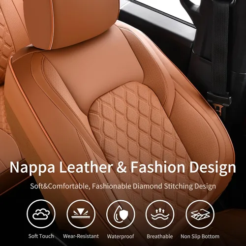 Vista 8 de Huidasource Fundas de Asiento para Camioneta F150 Compatibles con Ford F150 2015-2025 y F250 F350 F450 2017-2025 Crew Cab XL XLT Lariat King Ranch