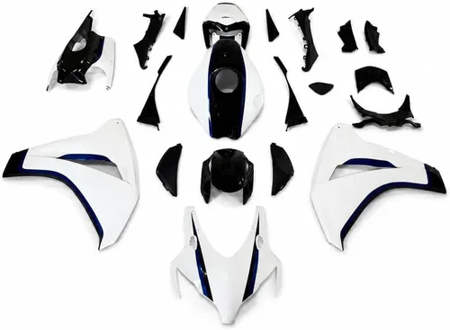 Vista 55 de US STOCK - Carenado blanco rojo naranja apto para Honda 2008-2011 CBR1000RR 006 Blanco Rojo Naranja