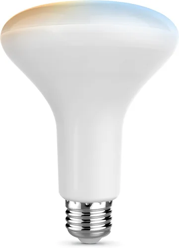 Vista 2 de Feit Electric Bombilla LED inteligente blanca sintonizable BR30, WiFi 2.4GHz, compatible con Alexa y Google Home, luz regulable controlada por