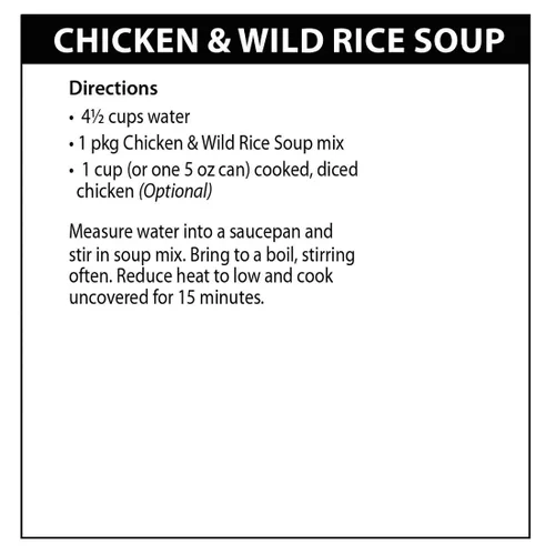 Vista 6 de Rada Mezcla de sopa de pollo y arroz silvestre, paquete de 3
