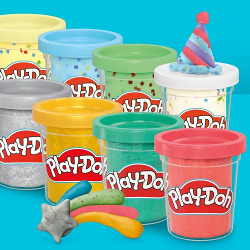 Vista 6 de Play-Doh Paquete de 20 para crear y celebrar, latas de 2 onzas, regalos y recambios para niños, artes y manualidades 2+