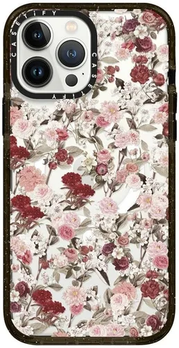 Vista 345 de CASETiFY Funda Impact para iPhone 13 [Protección contra caídas de grado militar 4X de 8.2 pies/Compatible con Magsafe] - #1 Mom - Transparente