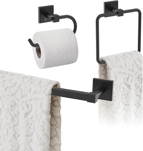 Vista 4 de Amerock Níquel cepillado Appoint 5 piezas Juego de accesorios de baño