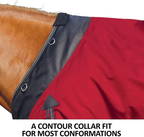 Vista 3 de STORM SHIELD Extreme II - Manta de caballo con cuello de contorno 1680 Denier Surcingle Mantas de caballo para invierno impermeables Manta
