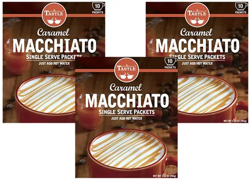 Vista 4 de Cafe Tastlé Café Macchiato de caramelo de una sola porción, 10