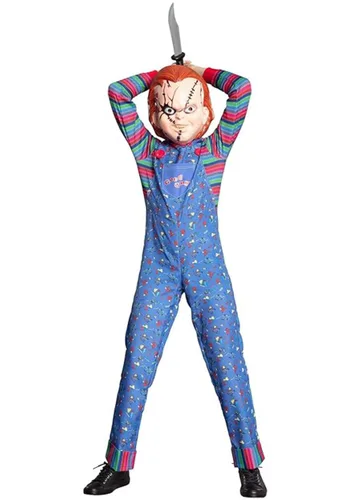 Vista 2 de Disfraz de Chucky para niños Multicolor