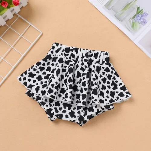 Vista 4 de IMEKIS Traje de 1er cumpleaños para bebé niña con estampado de girasol y durazno + pantalones cortos con volantes + diadema para sesión de fotos