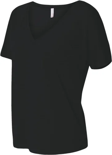 Vista 3 de Bella Canvas Bella 8815 - Camiseta básica con cuello en V para mujer 8815, Negro