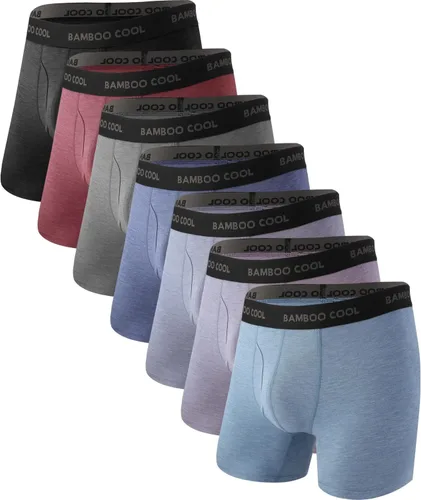 Vista 7 de BAMBOO COOL Calzoncillos tipo bóxer para hombre, ultra transpirables