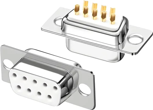 Vista 2 de 20 conectores de soldadura serie DB9 RS232 D-sub hembra