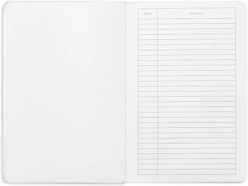 Vista 6 de Minimalism Art, Premium Hard Cover Notebook Journal, X-Large Size, Master A4 8.3" x 11.4", 186 Numbered Pages, Gusseted Pocket, Ribbon Bookmark