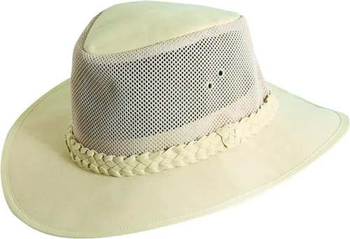 Vista 4 de Dorfman Pacific Co. sombrero absorbente con lados de malla para hombre