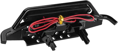 Vista 3 de INJORA Parachoques delantero de aluminio CNC para 1/18 RC Crawler TRX4M Bronco Upgrade (4M-43)