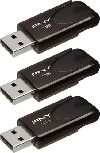 Vista 10 de PNY, modelo Attaché 4 - Unidad de memoria flash USB 2.0 de 16 GB, Negro