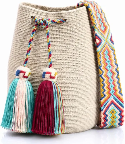 Vista 11 de WYOU Utopia classics Hobo in Wayuu Crochet, Grande Baru