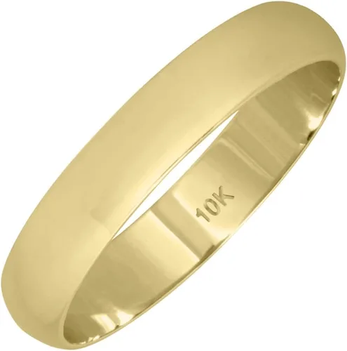 Vista 3 de 2mm - 6mm Domed Wedding Band in 10K Yellow Gold