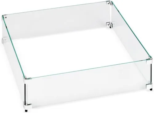 Vista 14 de American Fireglass Protector de llama de vidrio templado para sartenes rectangulares de 18 x 6 pulgadas Protector contra viento para exteriores