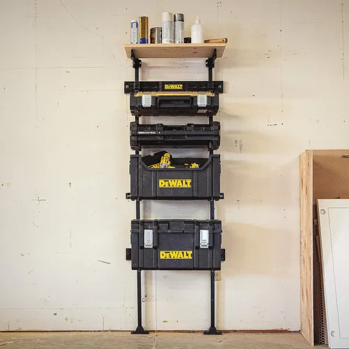 Vista 3 de DeWALT DWST08260 Sistema de estantería, caja de herramientas, caja de almacenamiento, caja de herramientas, organización, estante de almacenamiento
