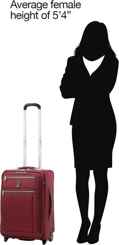 Vista 9 de Travelpro Platinum Elite - Rollaboard extensible de 22 pulgadas, Bordeaux, Platinum Elite Softside - Equipaje vertical expandible