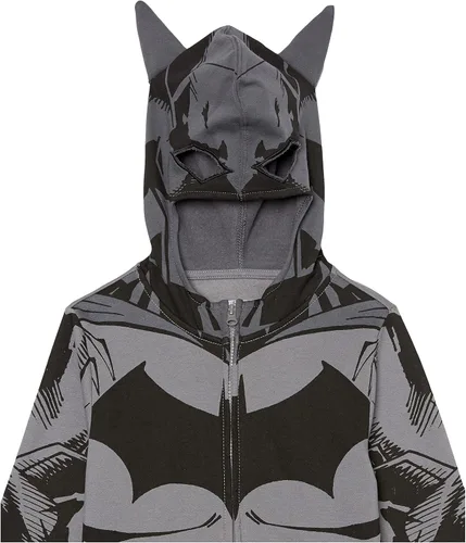 Vista 3 de DC Comics Sudadera con capucha y cremallera de Batman para niños, DC - Niños 4-20