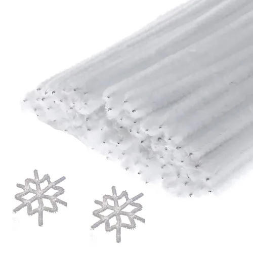 Vista 8 de 100 unidades de tallos de felpilla para limpiar tuberías negras para manualidades, artes, bodas, hogar, fiestas, decoración de vacaciones, 0.236 in